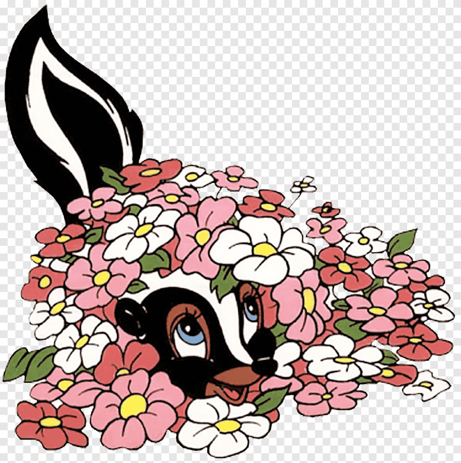 Скунс цветочек из мультика Бемби