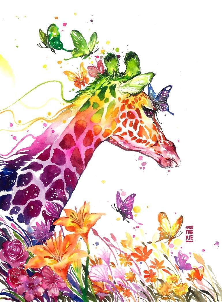 Разноцветный Жираф