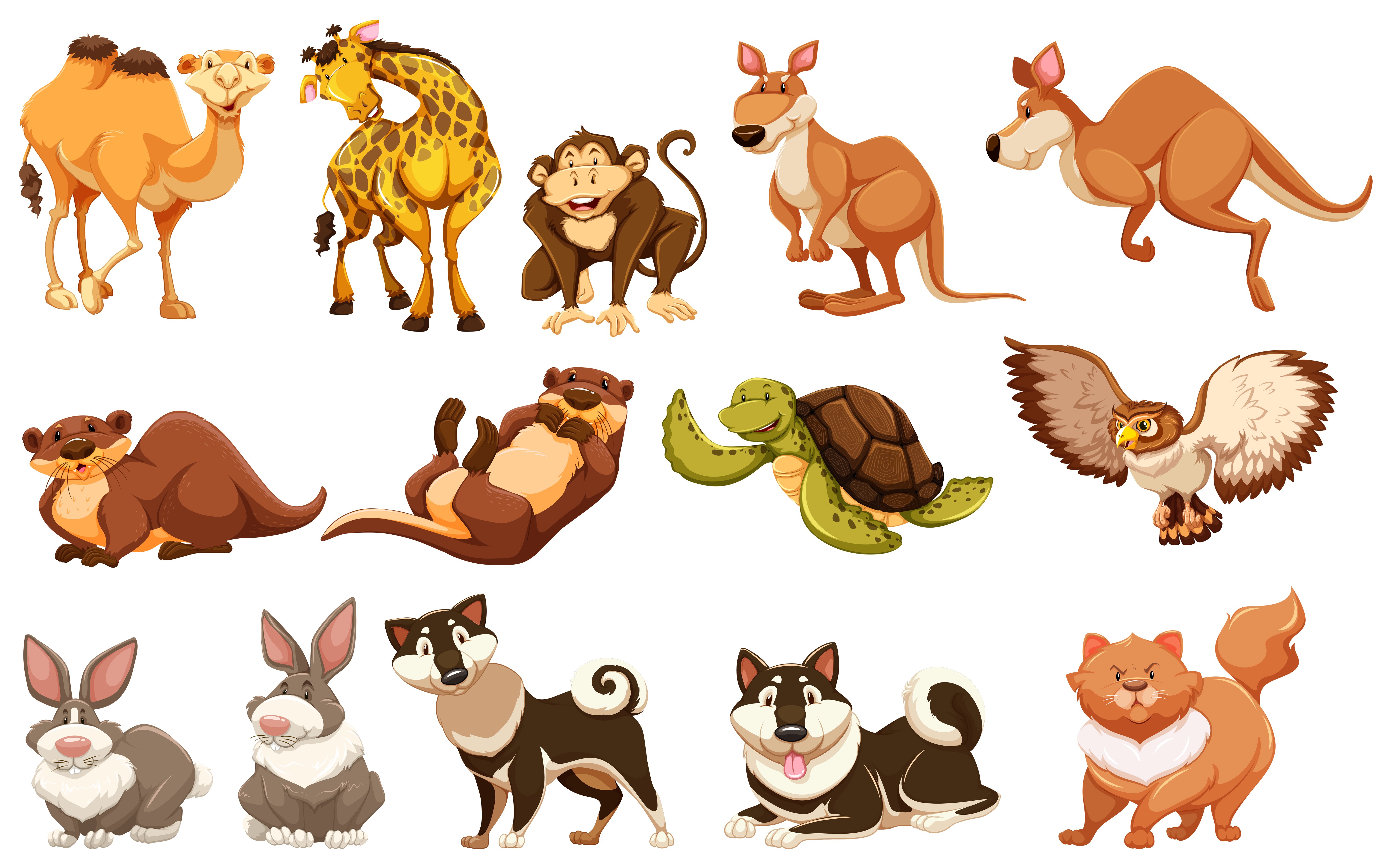 Животные в иллюстраторе