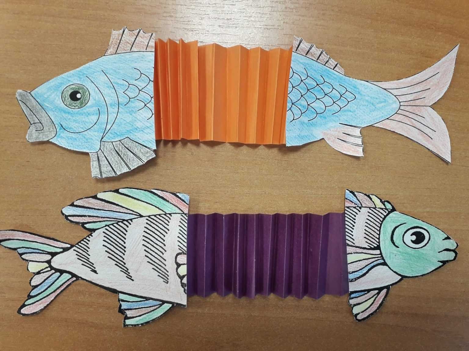 Щука сделать своими руками. Поделка рыбка. Поделка рыба из бумаги. Объемная рыбка из бумаги. Рыбки из бумаги гармошкой.