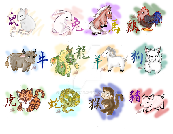 Животные символы года. Символы китайского гороскопа. Китайский гороскоп животные. Животные китайского календаря.