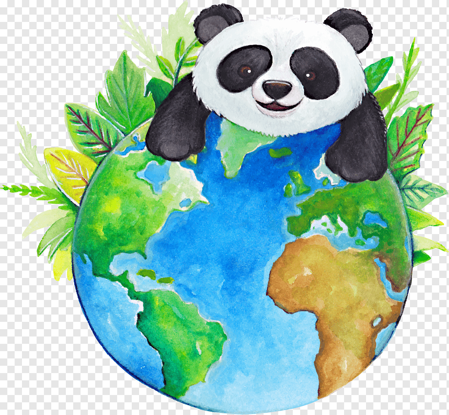 Животные на земном шаре. Планета земля мир Панда. Панда с земным шаром. Панда символ экологии. Живая Планета рисунки.