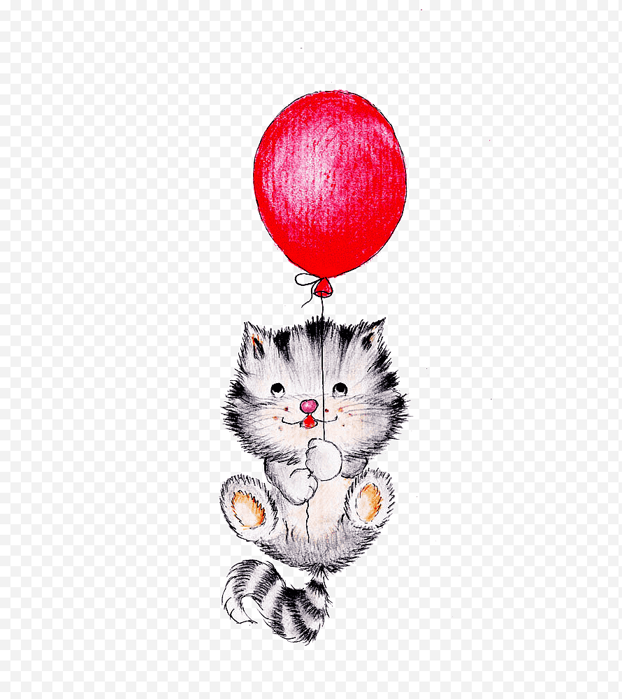 Котёнок с шариком