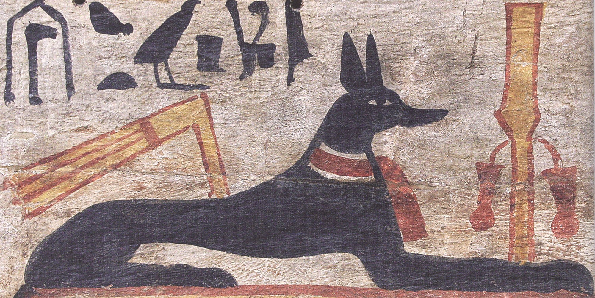 Анубис на фресках древнего Египта