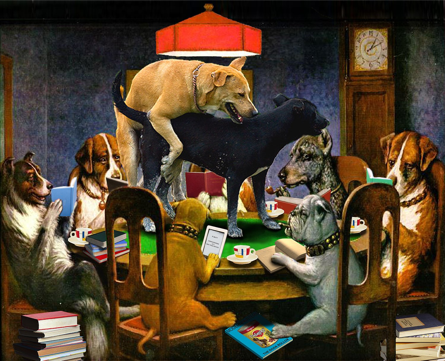 Кассиус Кулидж собаки играющие в Покер