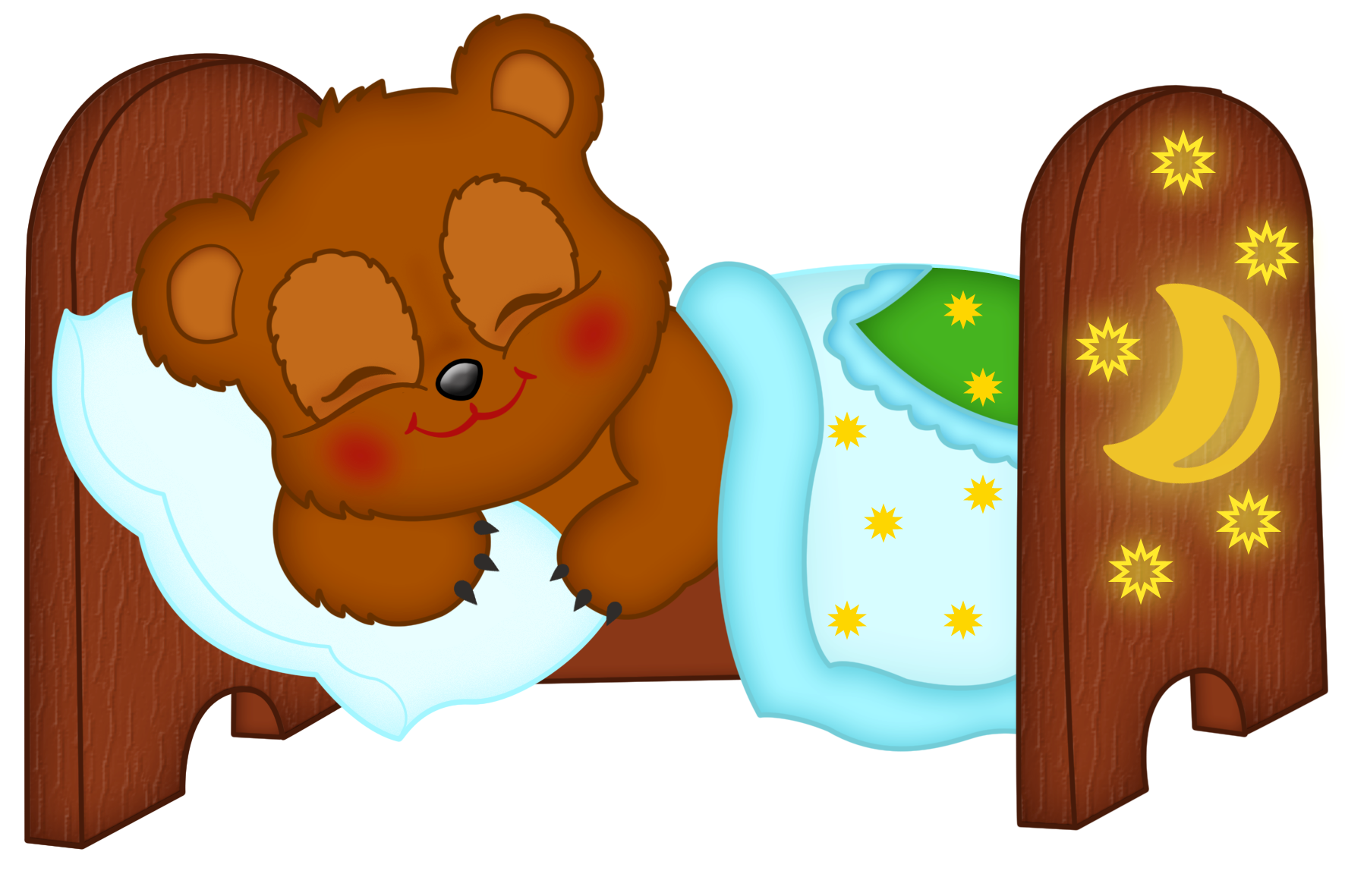 Спящие герои сказок. Медведь в кроватке. Спящий медведь мультяшный. Спящие мишки.