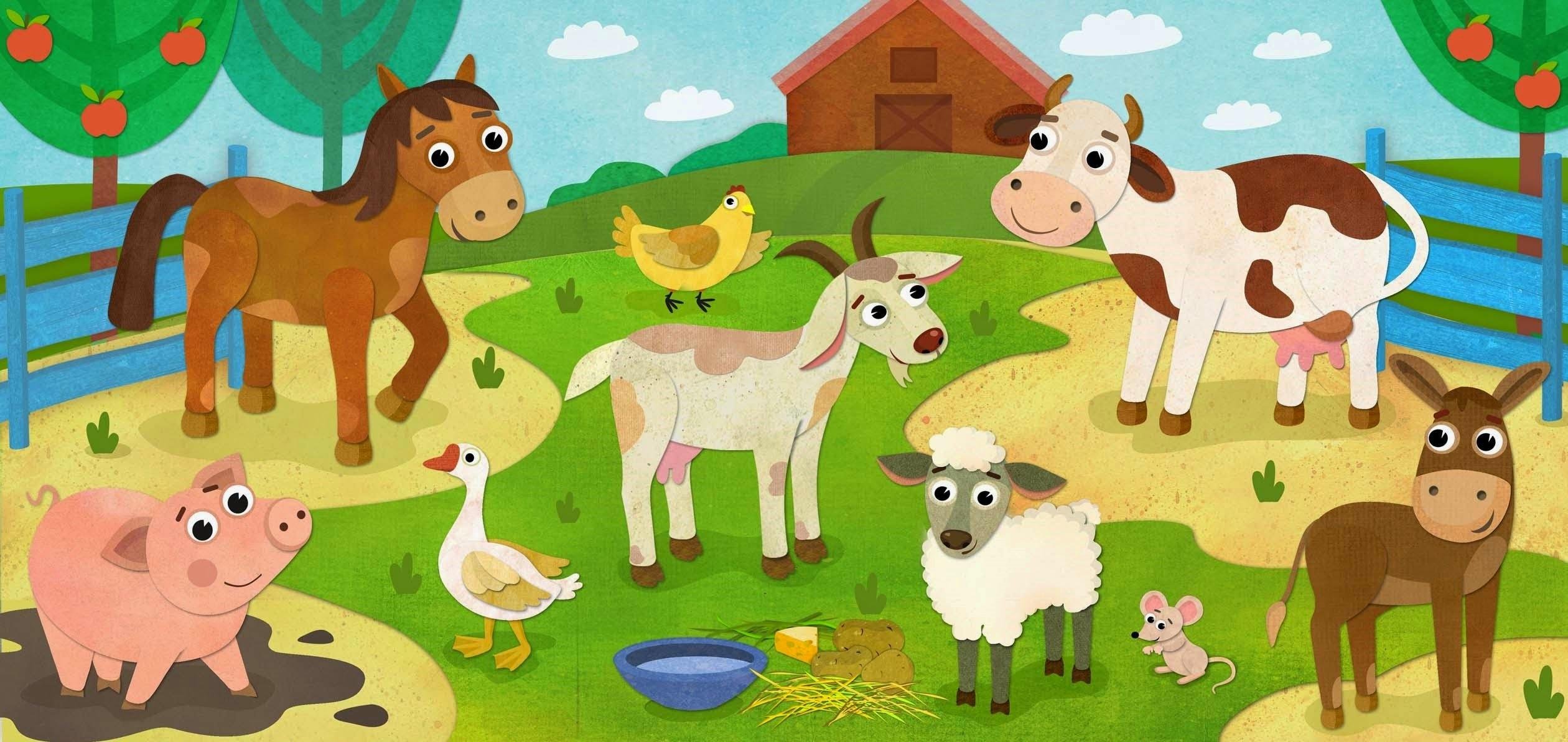 Иллюстрации домашних животных для детей