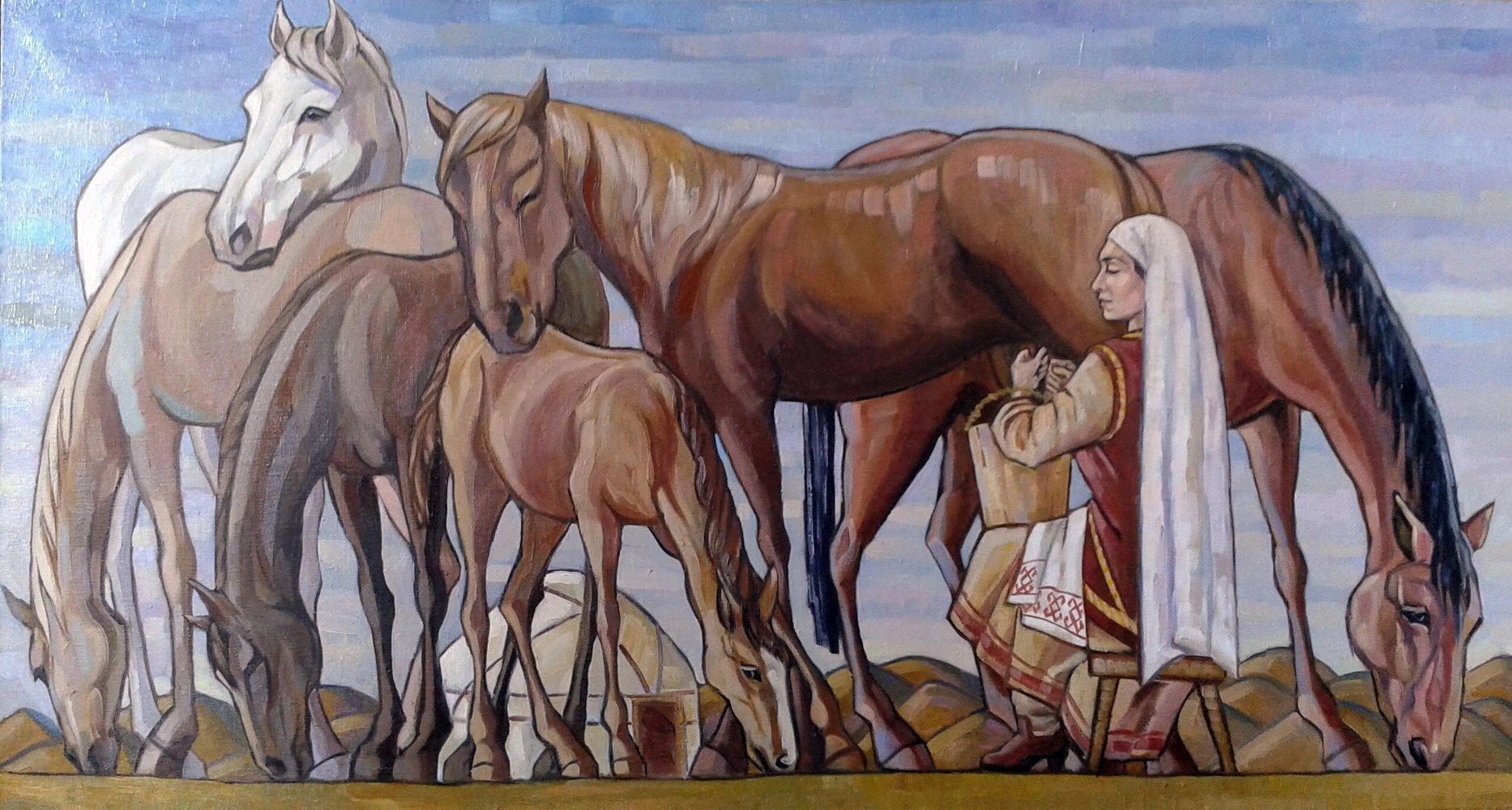 Башкирские кони живопись