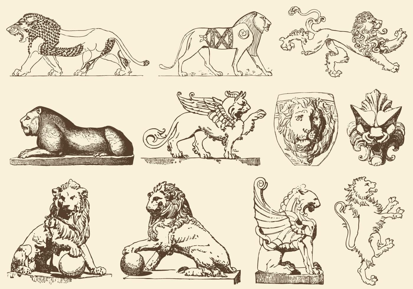 Стилизованное изображение Льва