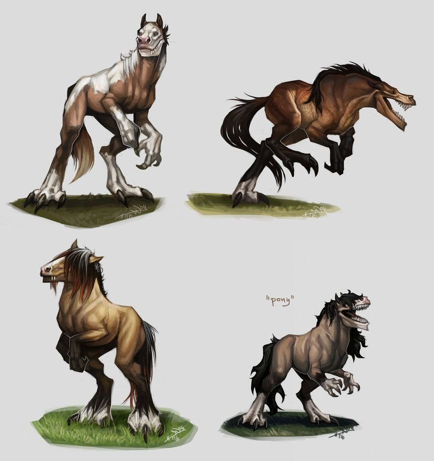 Арты лошадей гибриды