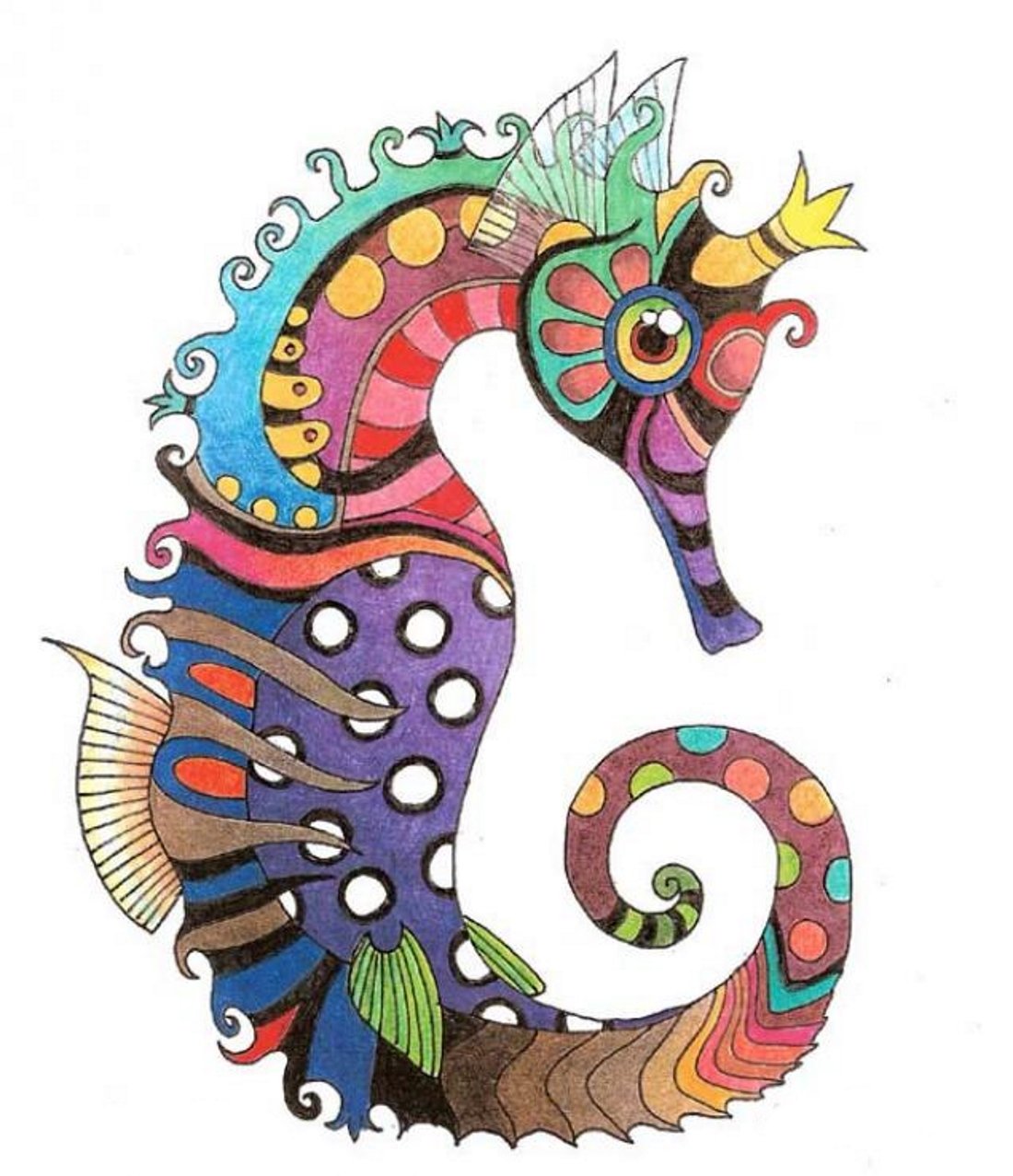 Декоративное изображение животных в цвете