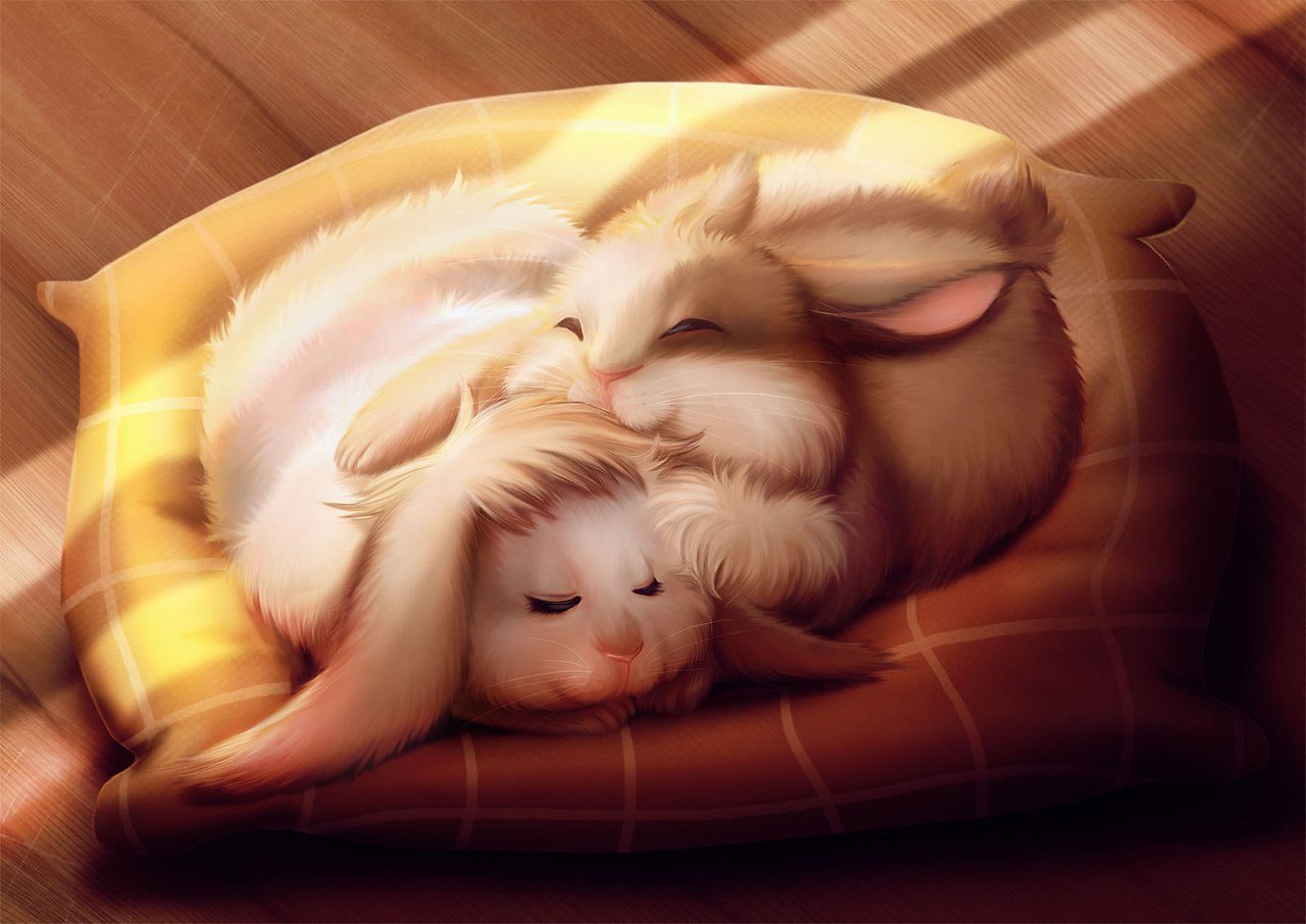 Картинка любимые спят. Спящие зверюшки. Геййчики спят в обнимку. Спящие милые зверюшки. Спящий Зайчонок.