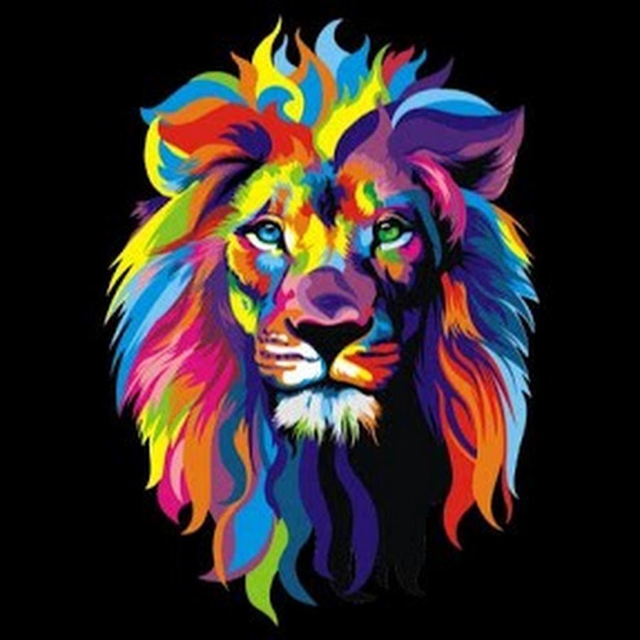 Голова Льва цветная
