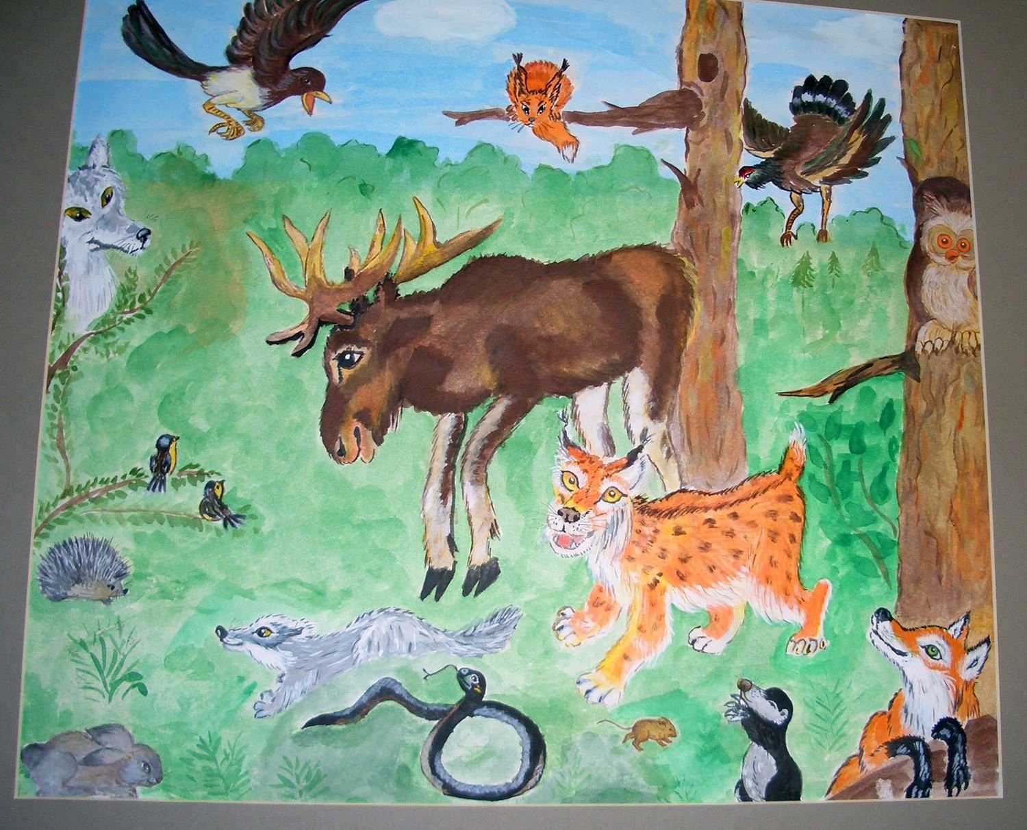 Рисунок на тему животный мир