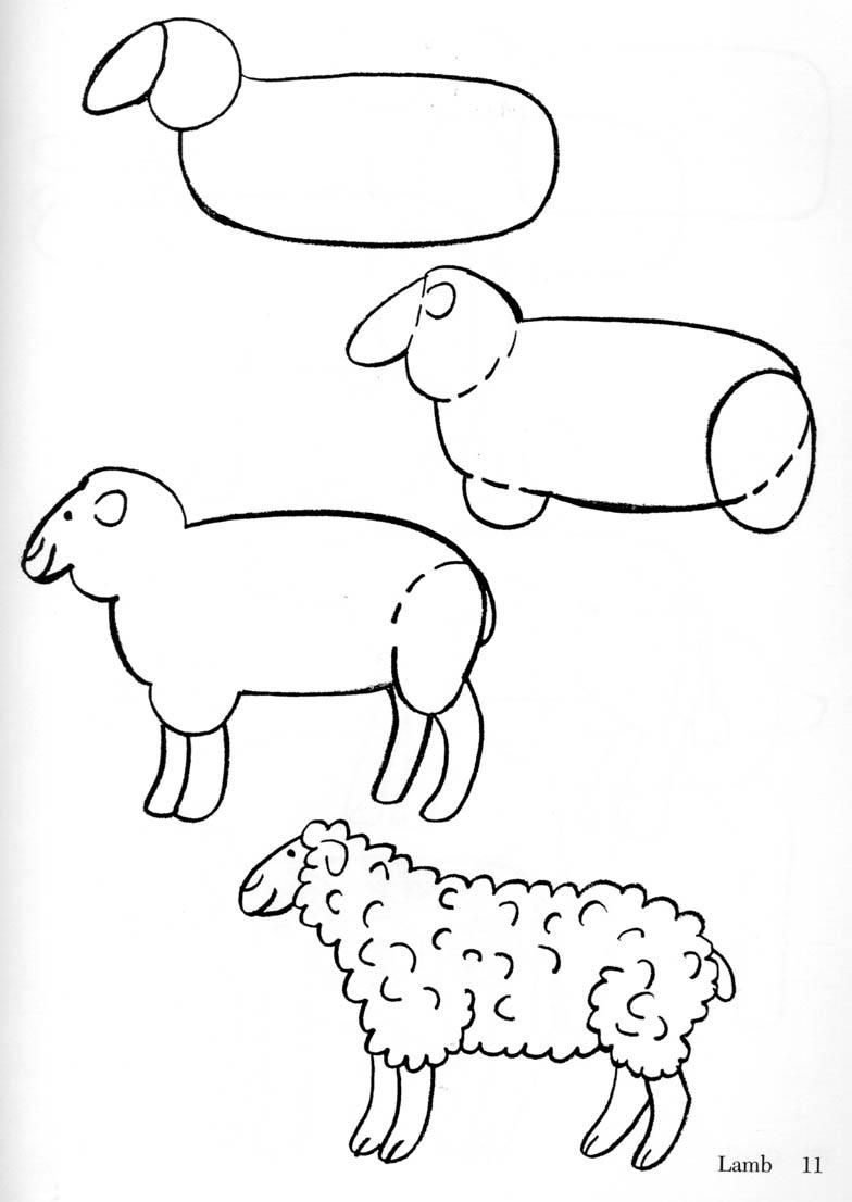 Рисование животных для детей