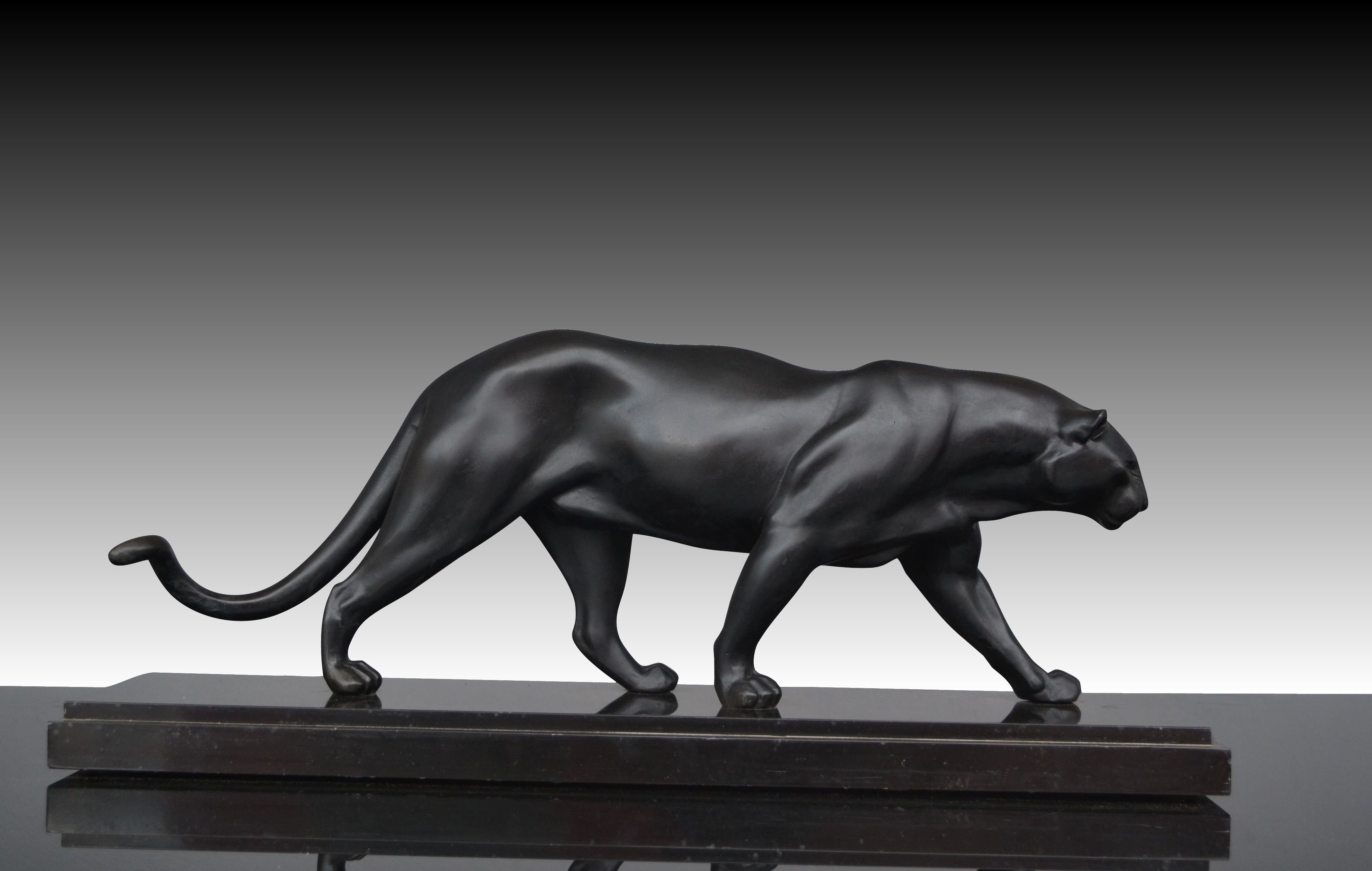 Скульптура пантера арт деко