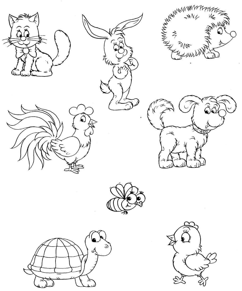 Животные для рисования для детей
