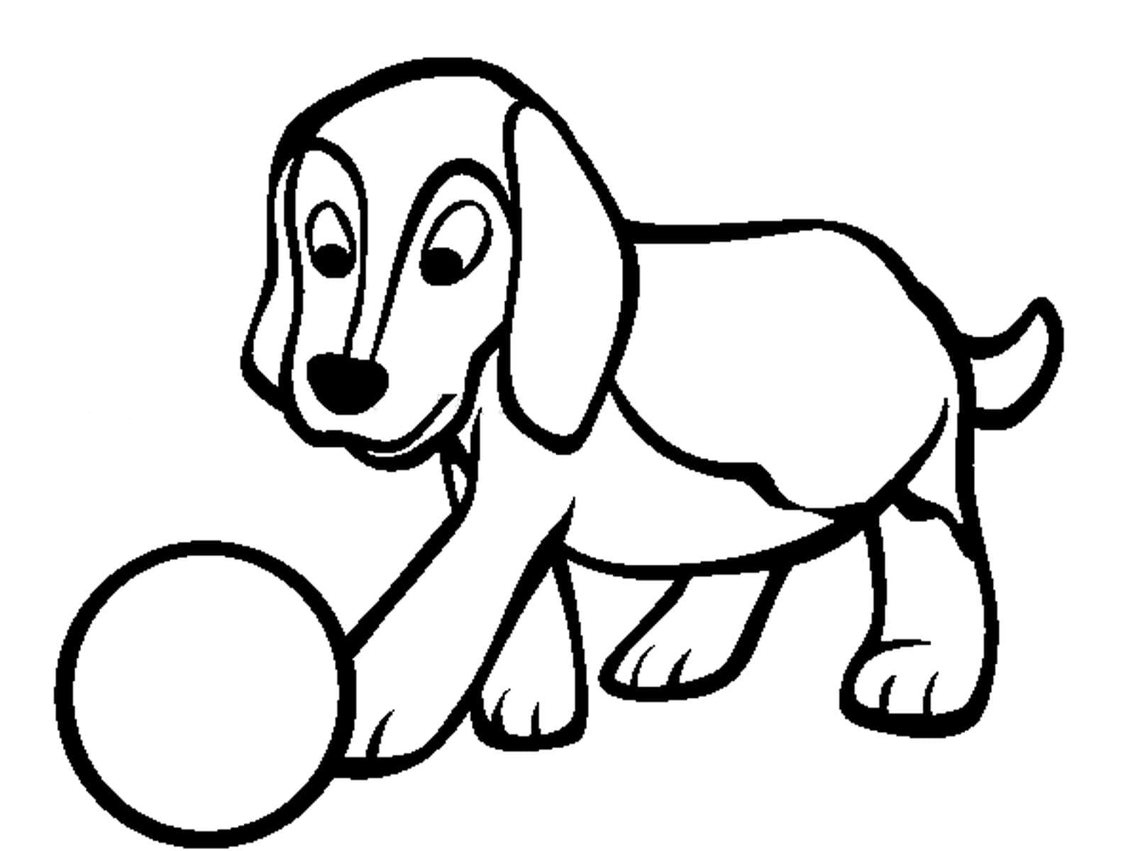 Рисунки животных для детей собака