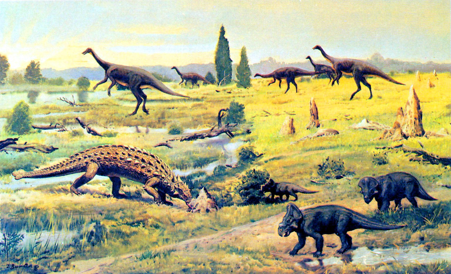 Анкилозавры мелового периода