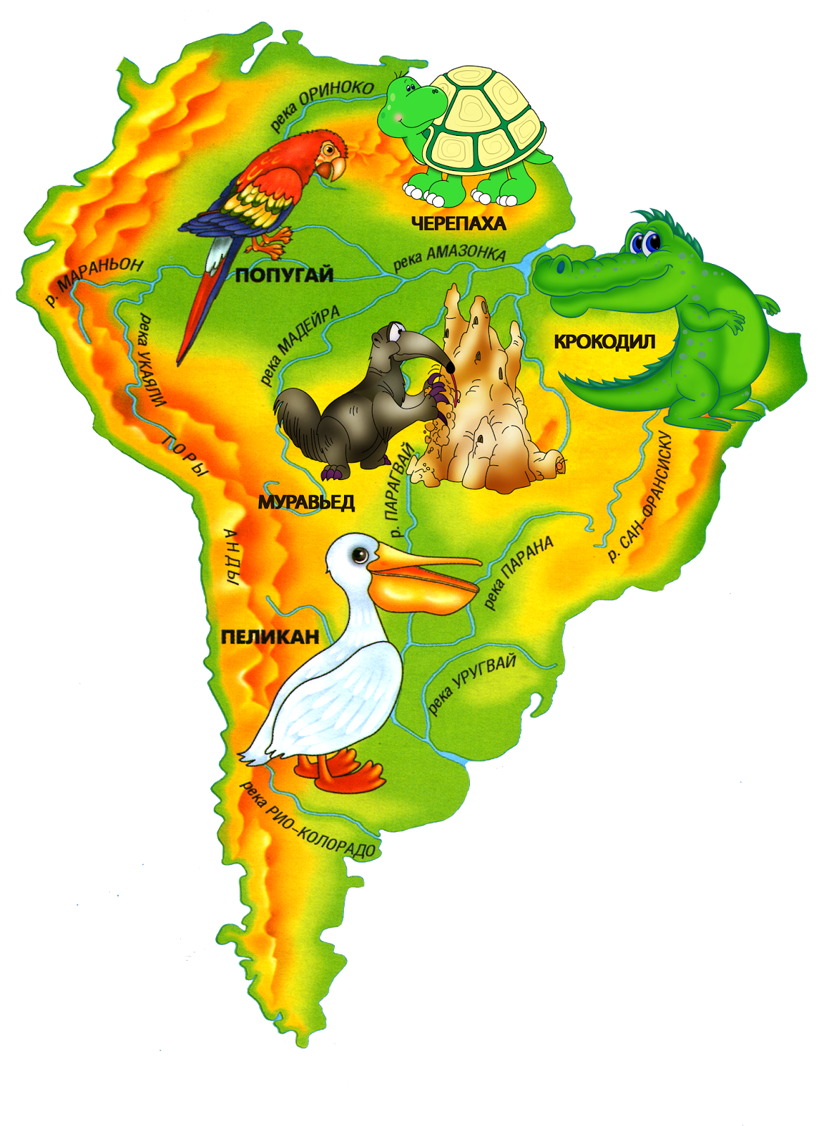 Животный мир материка северная америка. Южная Америка матери для детей. Континент Южная Америка для детей. Южная Америка материк для детей. Южная Америка материк на карте для детей.