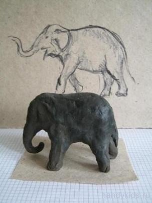 Лепка животного из скульптурного пластилина