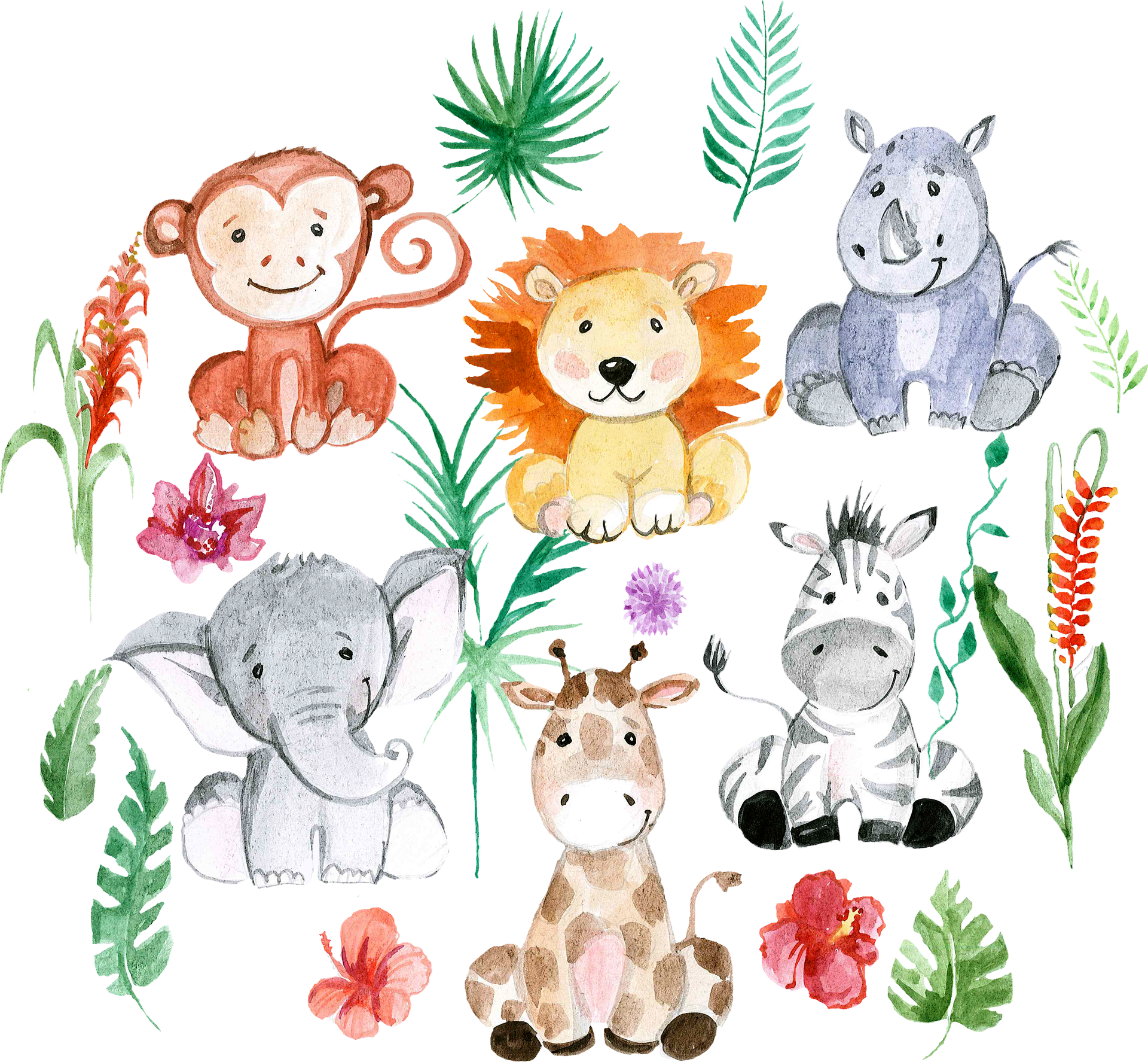 Лесные зверята для детей. Цветные Лесные зверюшки для детей. Акварельные животные для детей. Лесные Акварельные животные для детей.