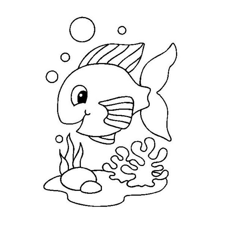 Рыбка в воде картинка для детей