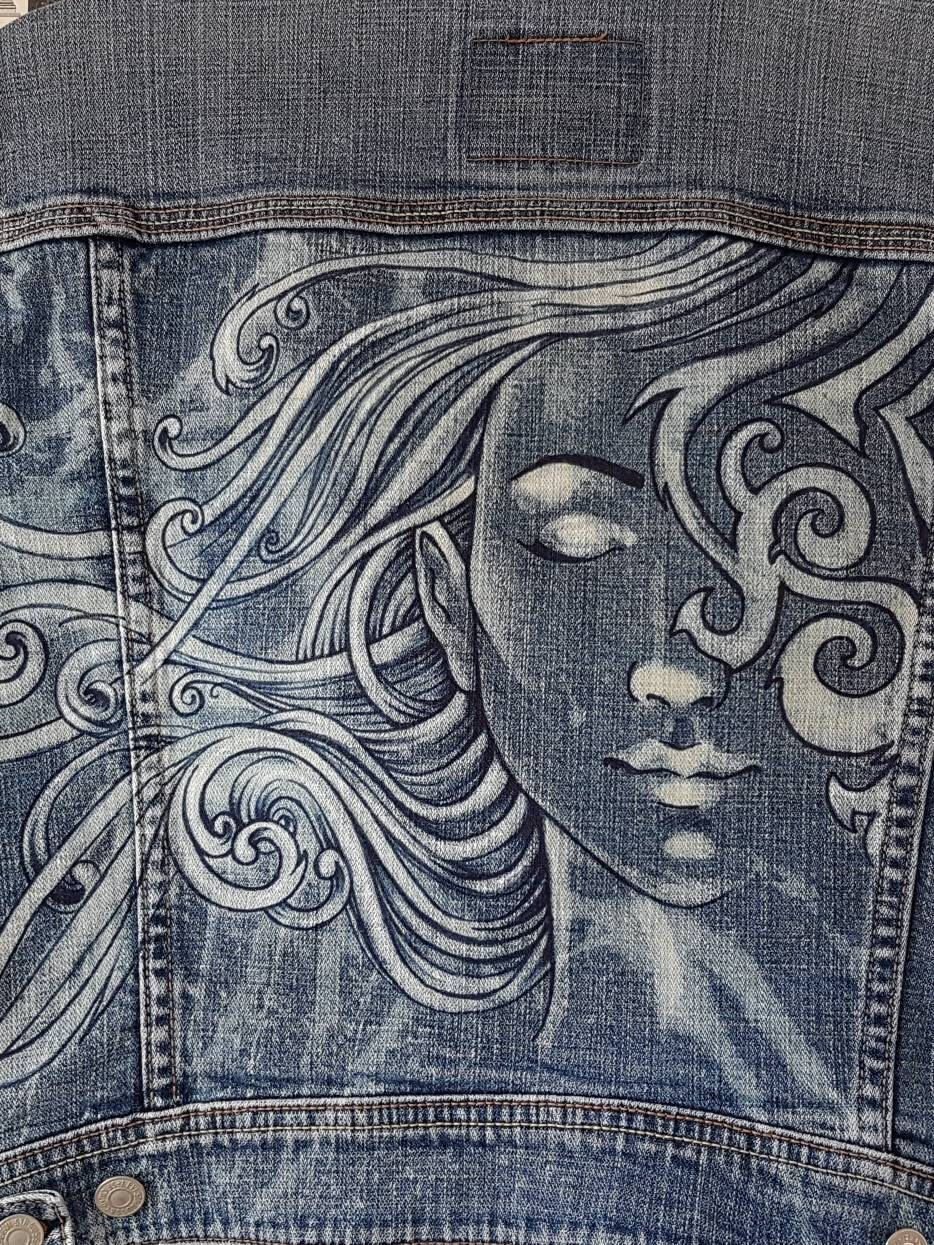 Рисование на джинсе