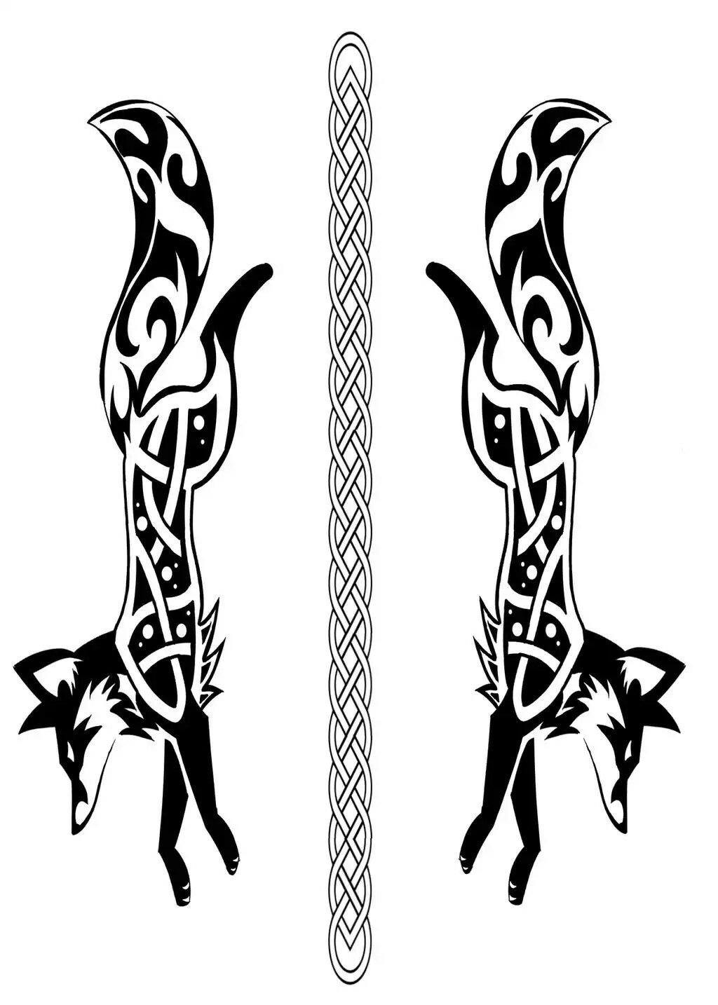 Кельтские узоры на ножах