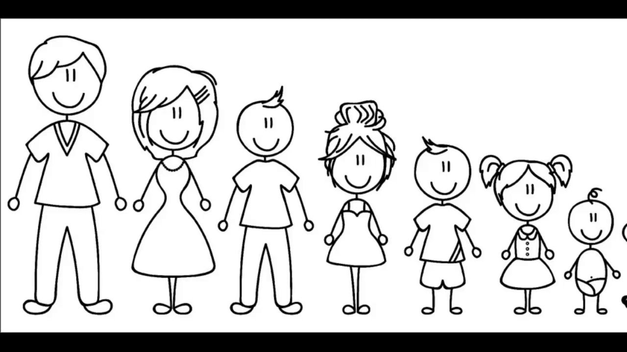 Схематично нарисовать семью