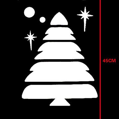 Трафареты для снега на окна