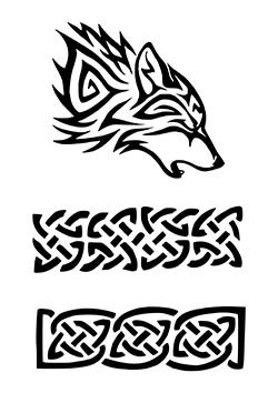 Наклейки для травления топора