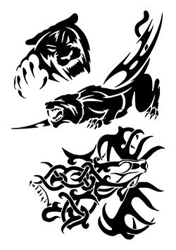 Наклейки для травления топора