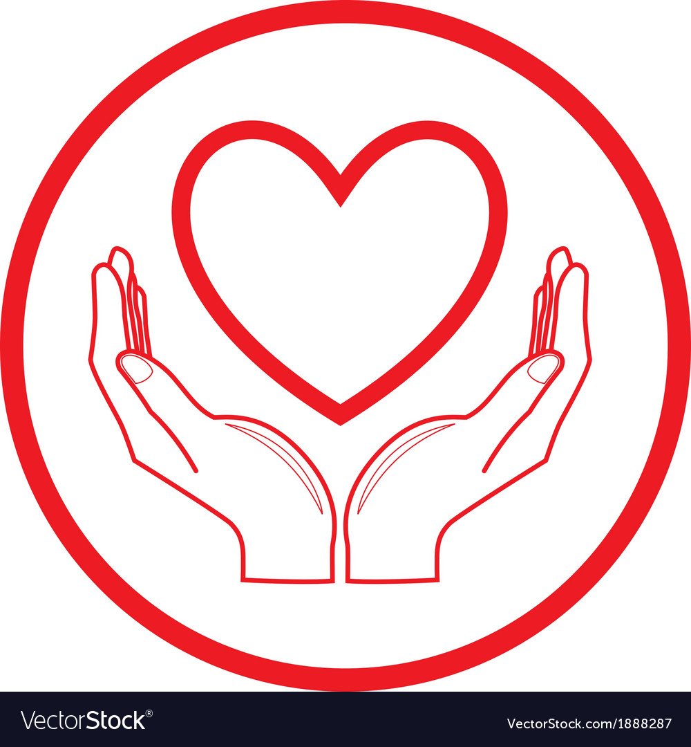 Символ сердца руками