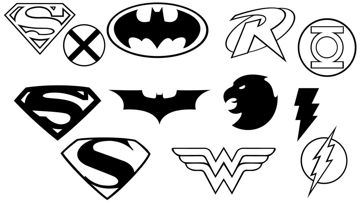 Логотипы супергероев