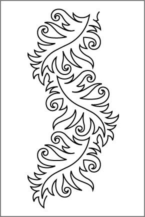 Морозные узоры трафарет