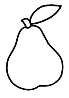 Груша раскраска