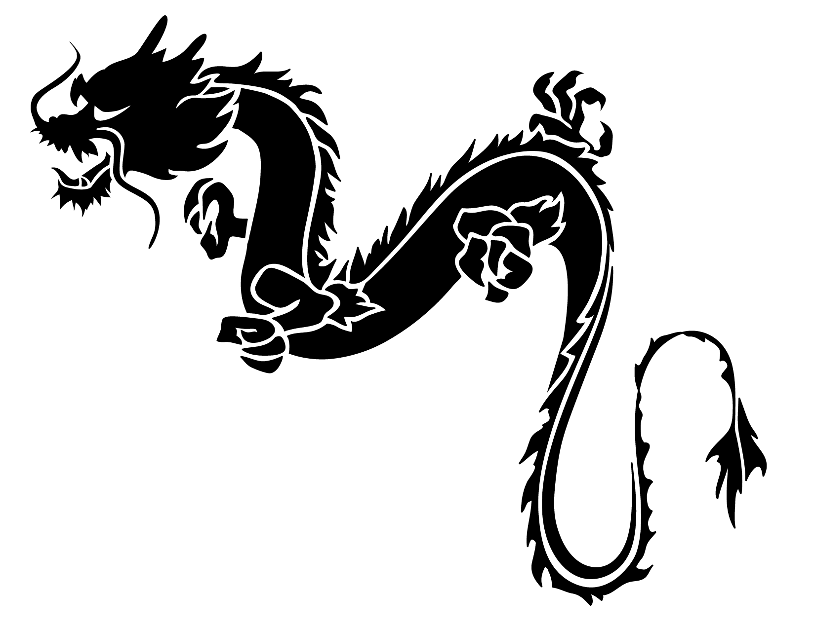 Трафарет дракона 2024 года. Дракон Сюаньлун тату. Сюаньлун черный дракон. Трафарет дракона. Китайский дракон трафарет.