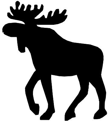 Трафарет лося