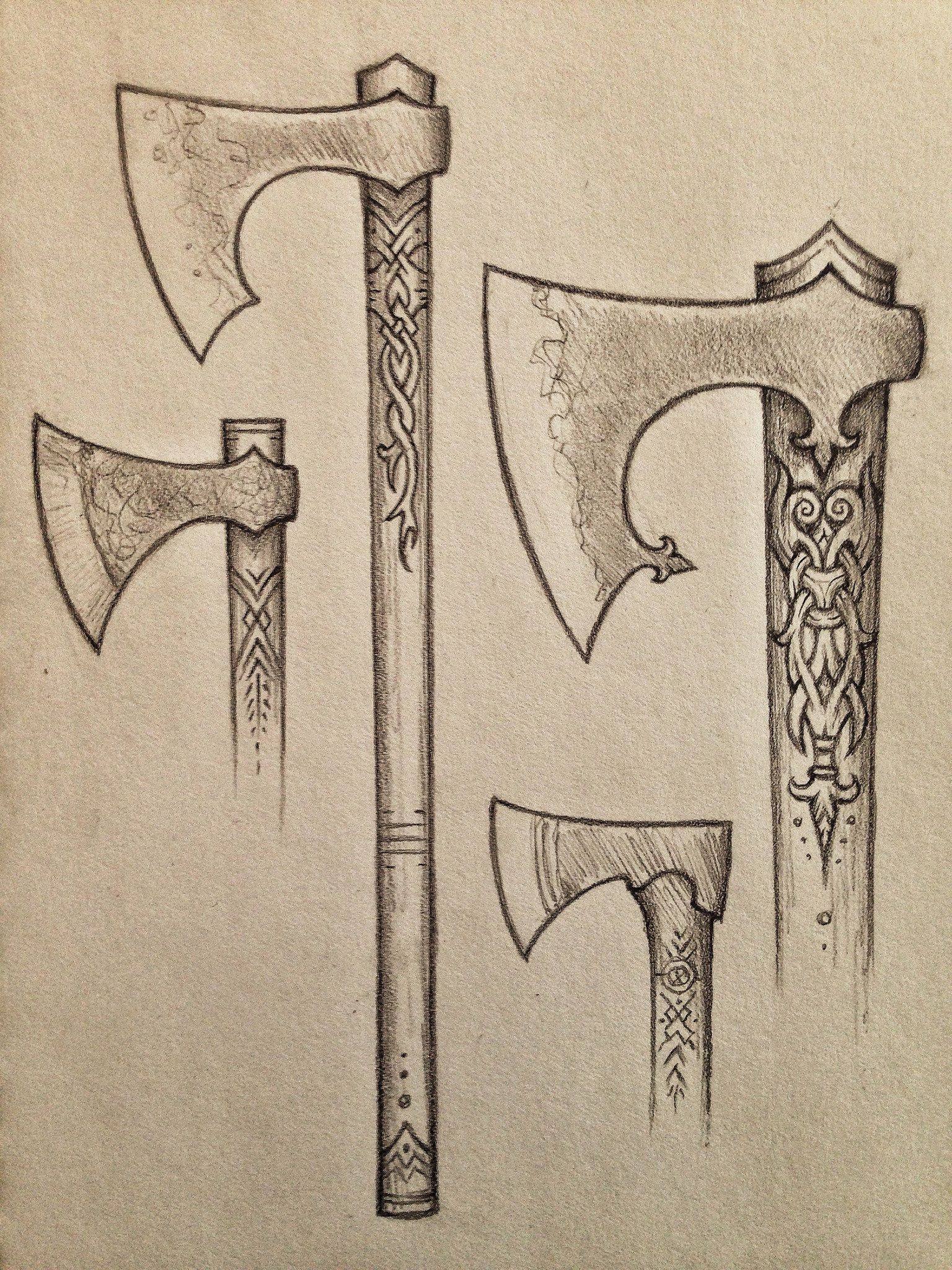 Боевой топор викингов чертеж