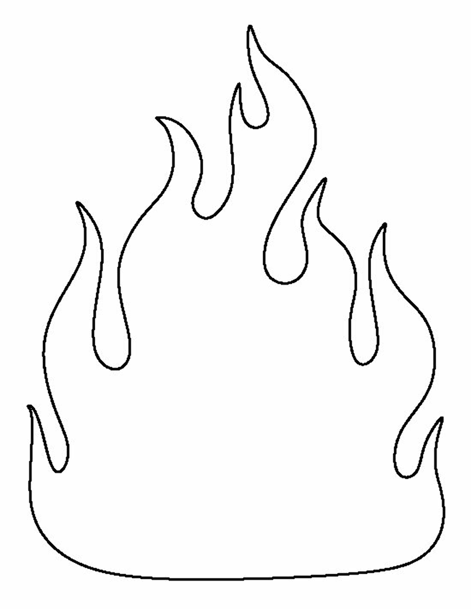 Языки пламени рисунок трафарет для вырезания из бумаги