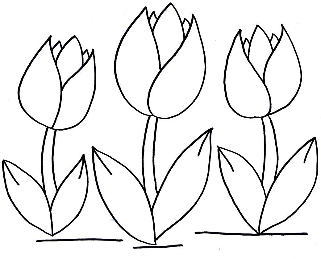 Цветы для вырезания тюльпаны