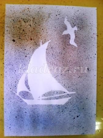 Рисование набрызгом