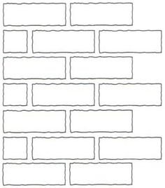 Рисование кирпичной кладки