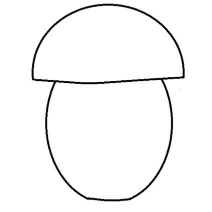 Гриб шаблон