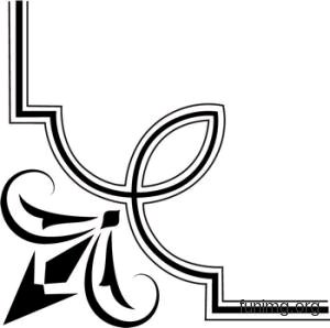 Простой орнамент угловой