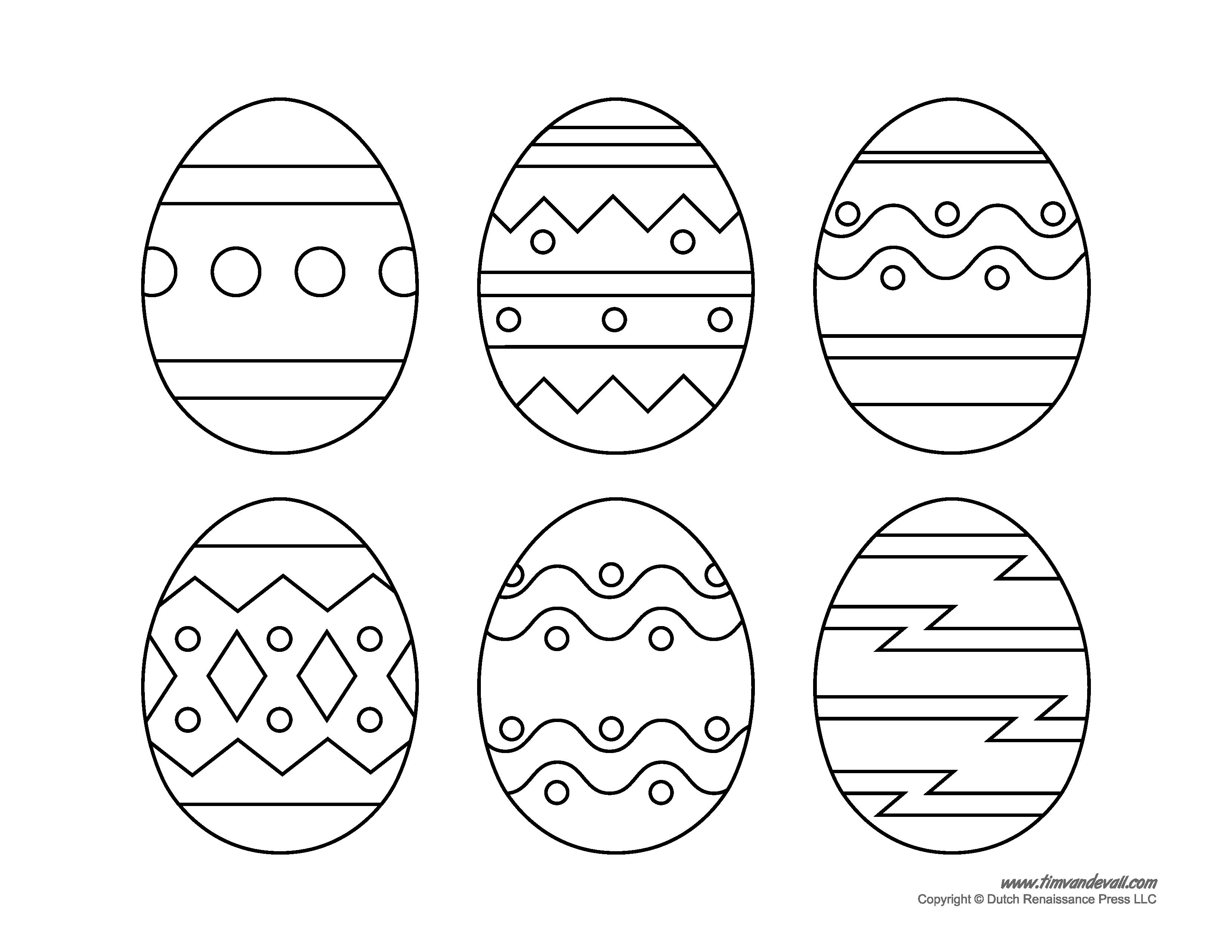 Пасхальные яйца для детей распечатать