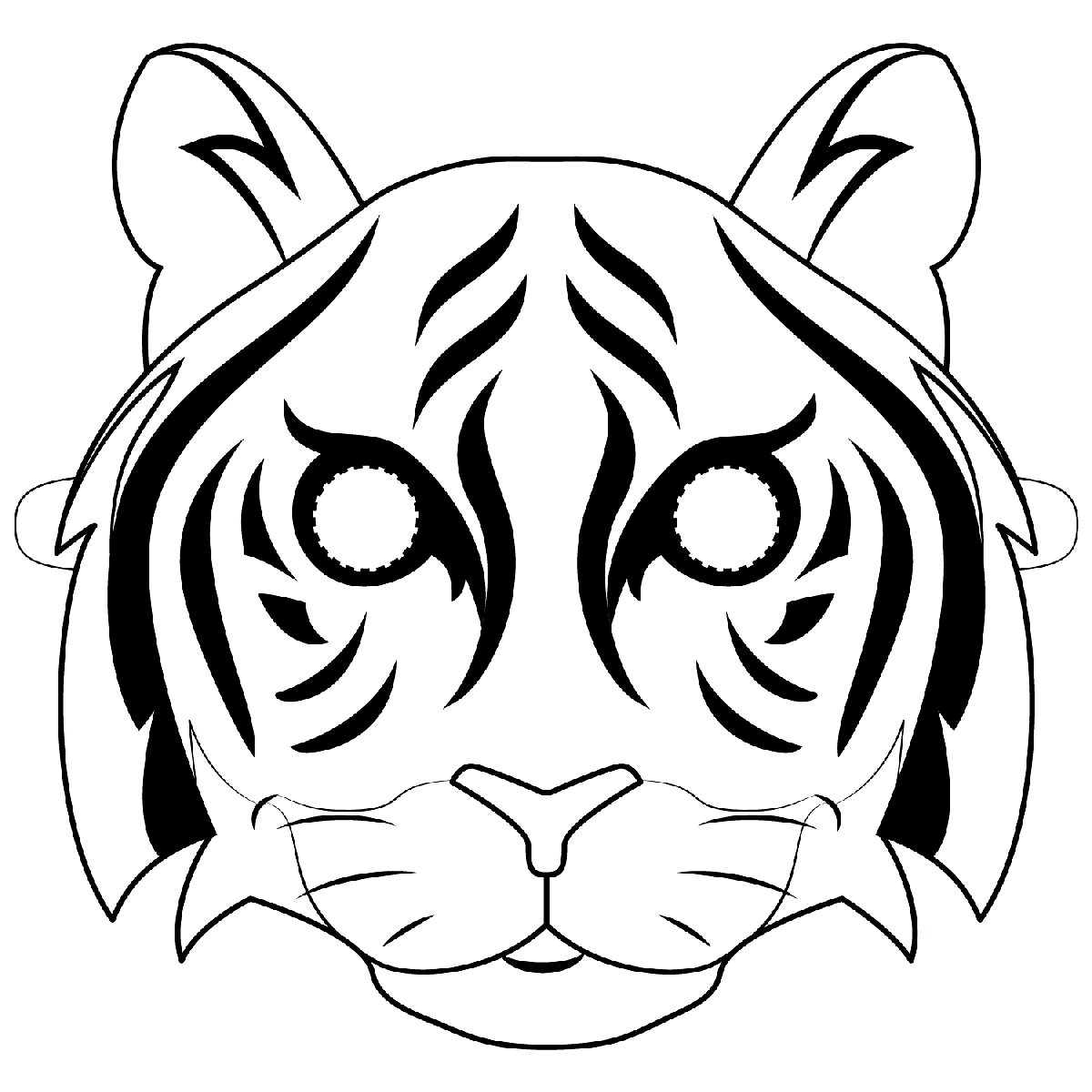 Маска тигра