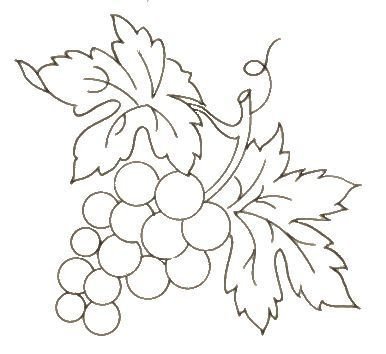 Виноградная лоза трафарет для вырезания