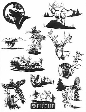 Трафареты для гравировки по дереву